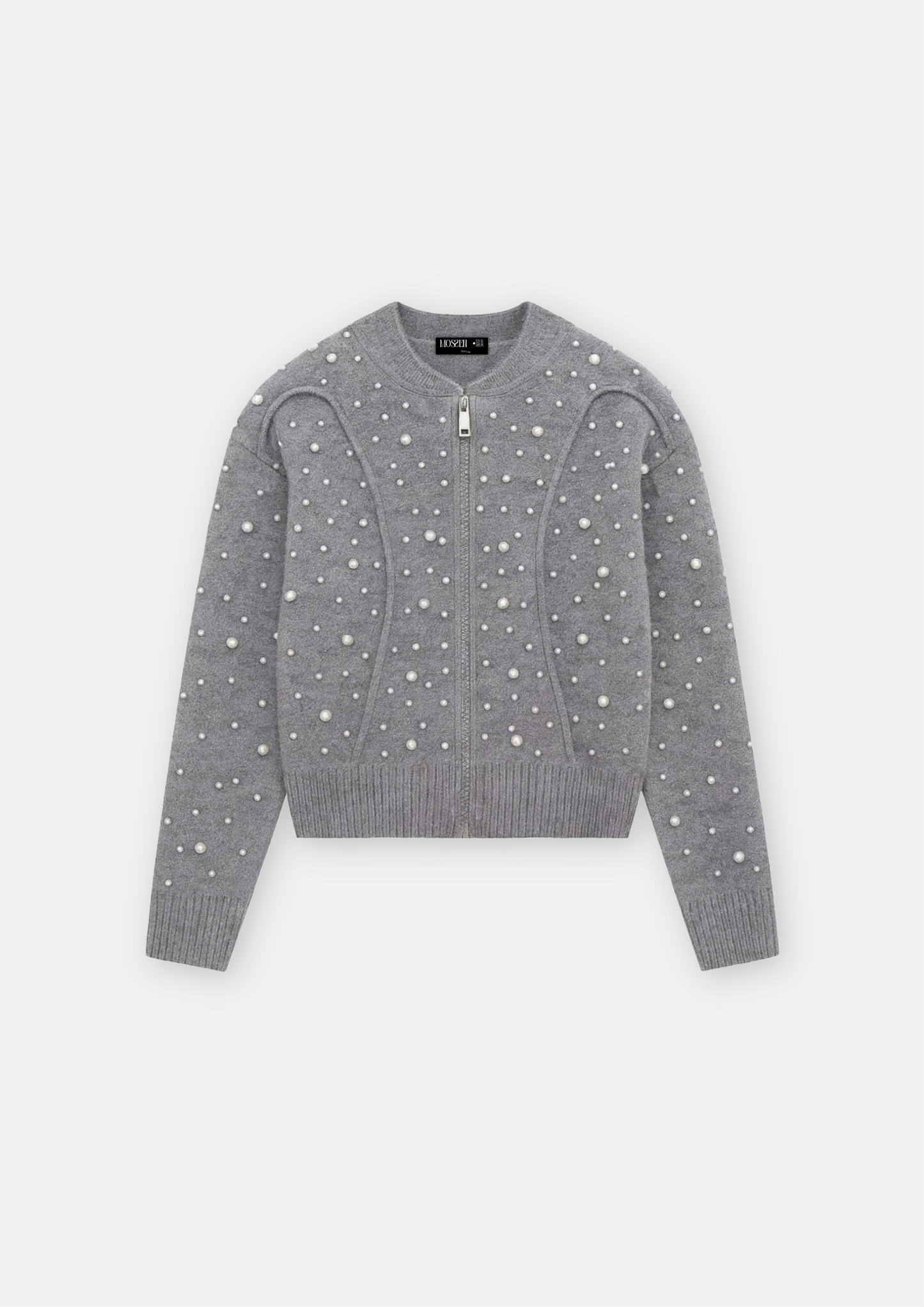 GILET COURT AVEC PERLES