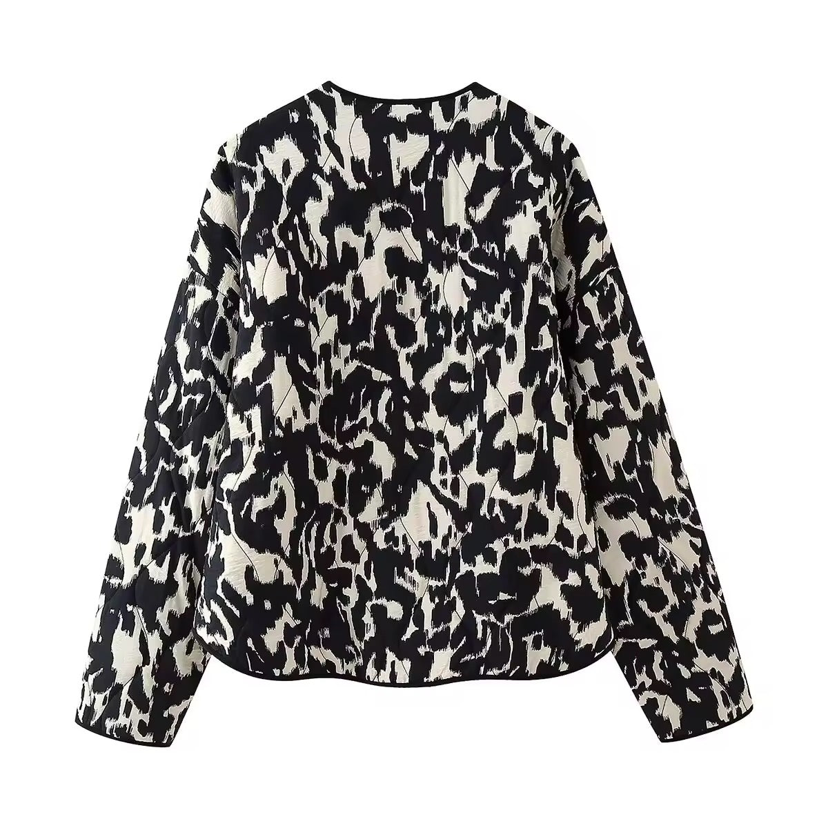 BLOUSON MATELASSÉ IMPRIMÉ IKAT