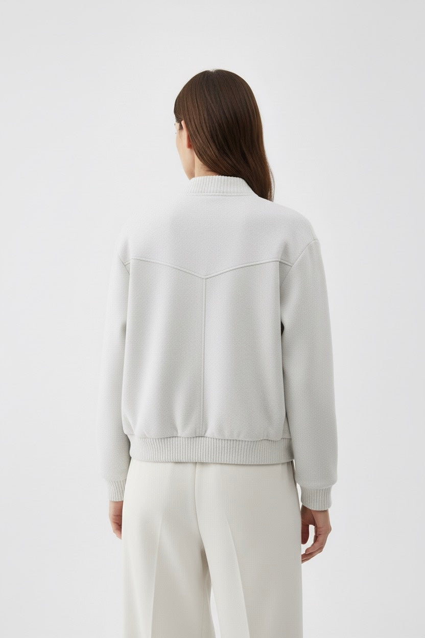BLOUSON BOMBER COURT MINIMALISTE