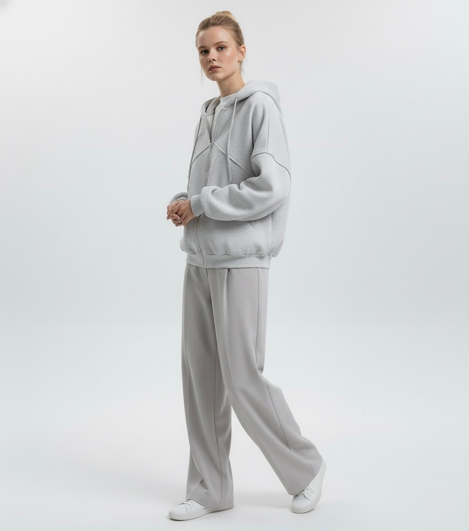 SWEAT ZIPPÉ OVERSIZE