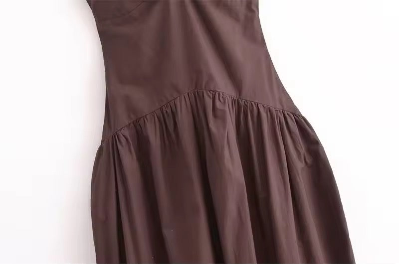 ROBE MI-LONGUE À FLEUR