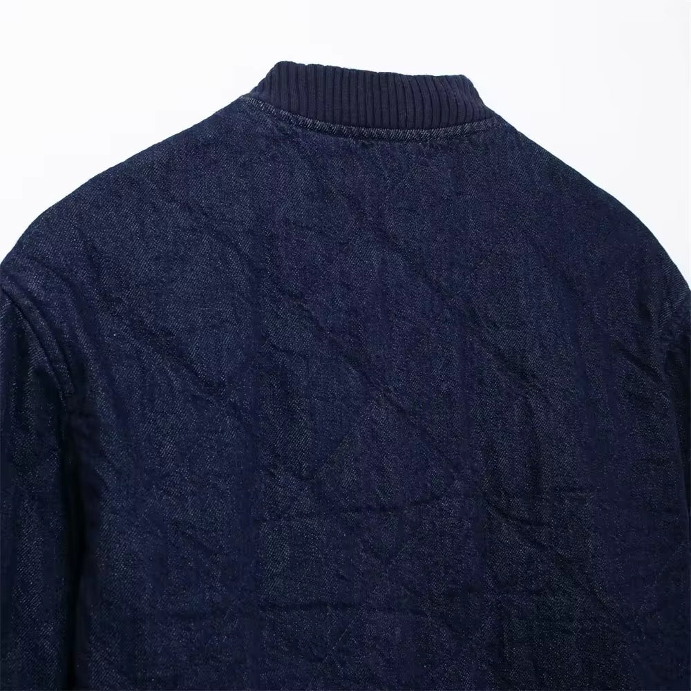 GIACCA CORTA IN DENIM TRAPUNTATA