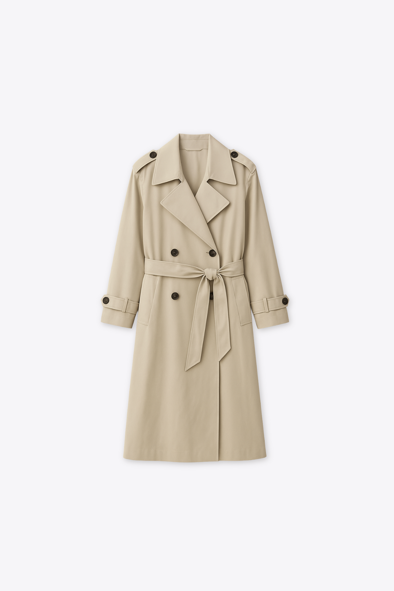TRENCH LONG CLASSIQUE CEINTURÉ