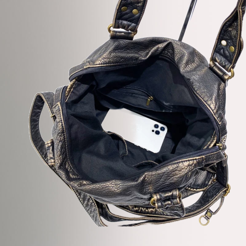 Maison Mossen PU Leather Handbag