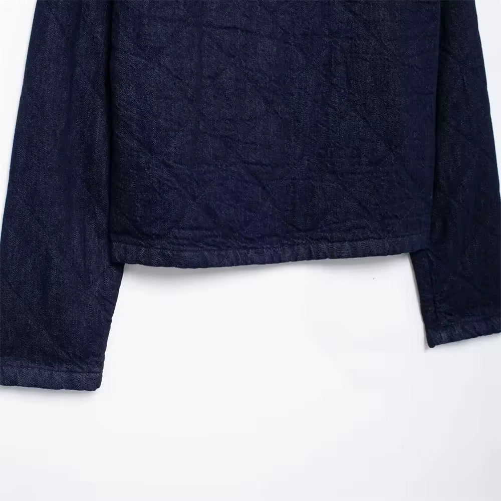 GIACCA CORTA IN DENIM TRAPUNTATA