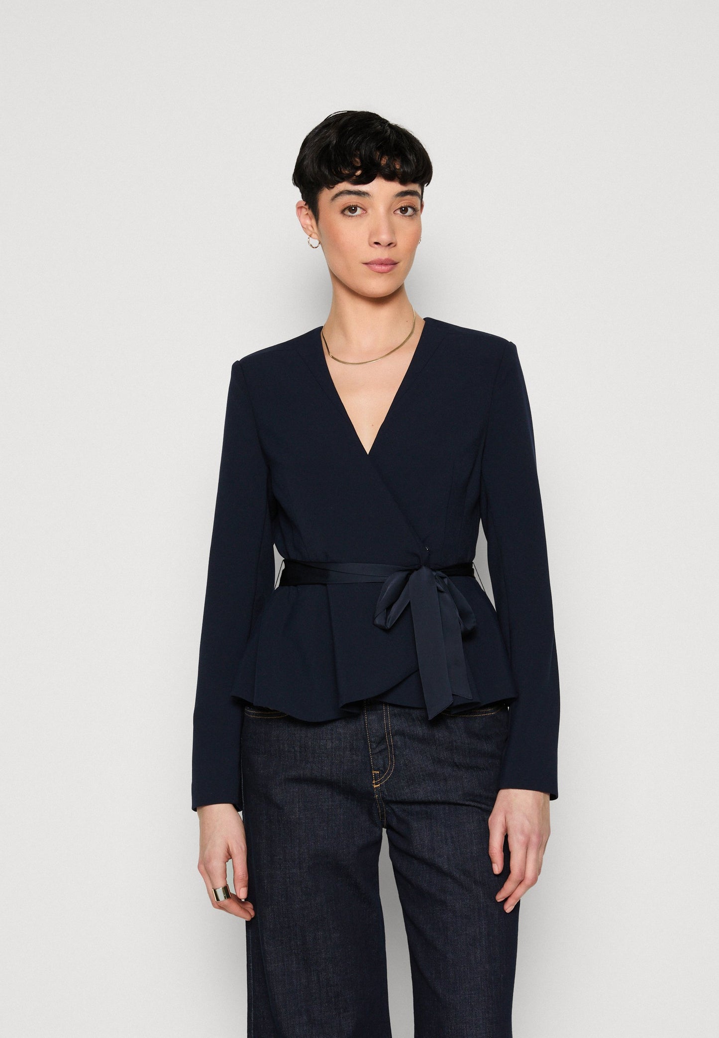 BLAZER CROISÉ À CEINTURE