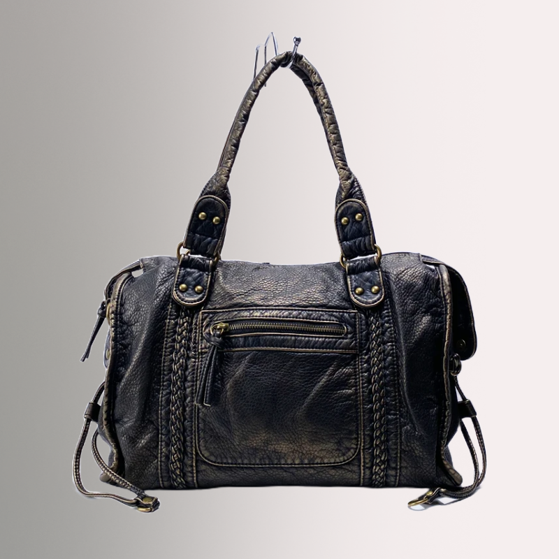 Maison Mossen PU Leather Handbag