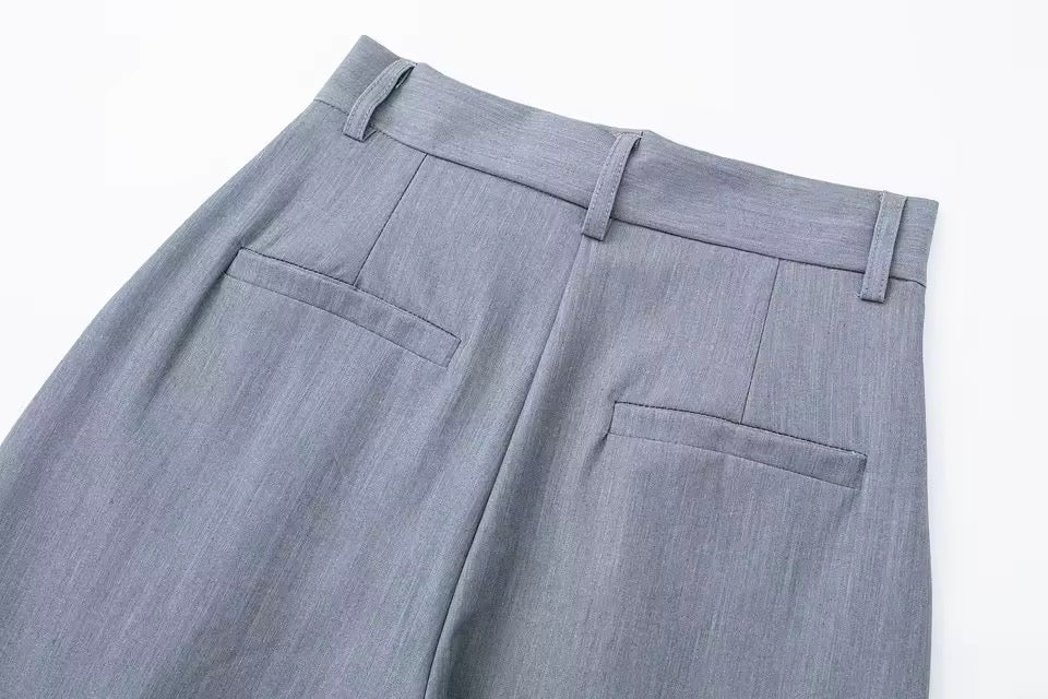 PANTALON TAILLE HAUTE COUPE LARGE