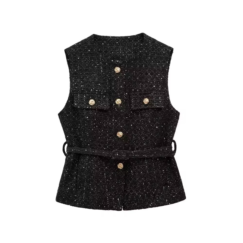 GILET SANS MANCHES EN DENIM
