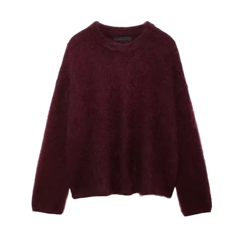 PULL FLUFFY À COL ROND
