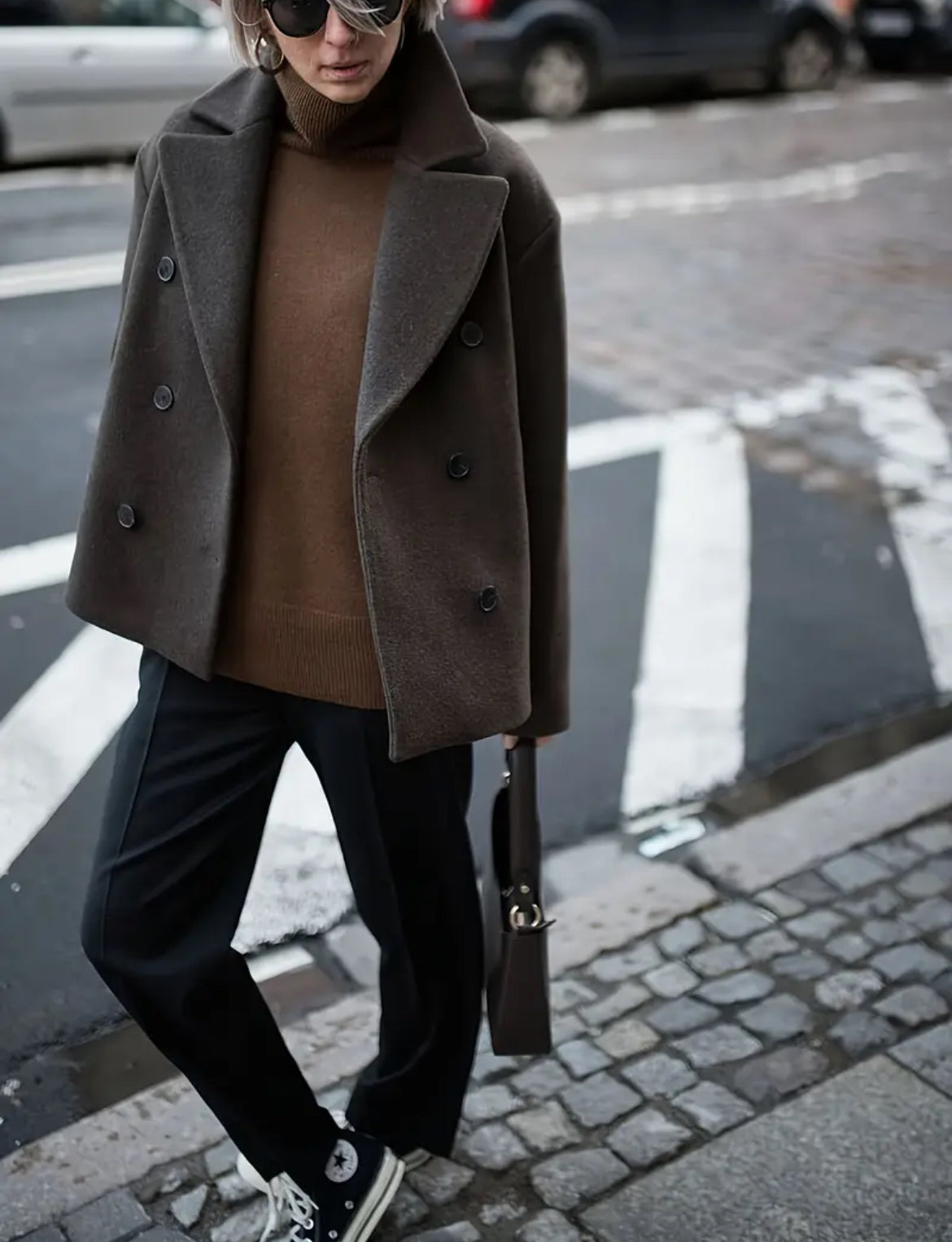 CABAN STRUCTURÉ EFFET LAINE