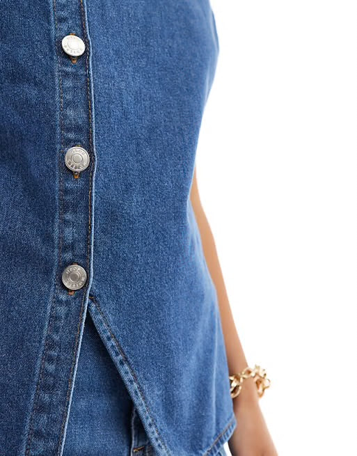 GILET EN DENIM SANS MANCHES