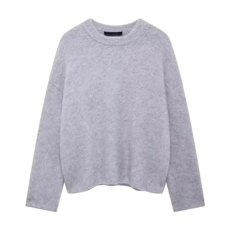 PULL FLUFFY À COL ROND