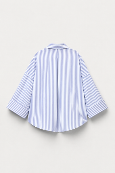 CHEMISE RAYÉE COL CLASSIQUE AMPLE