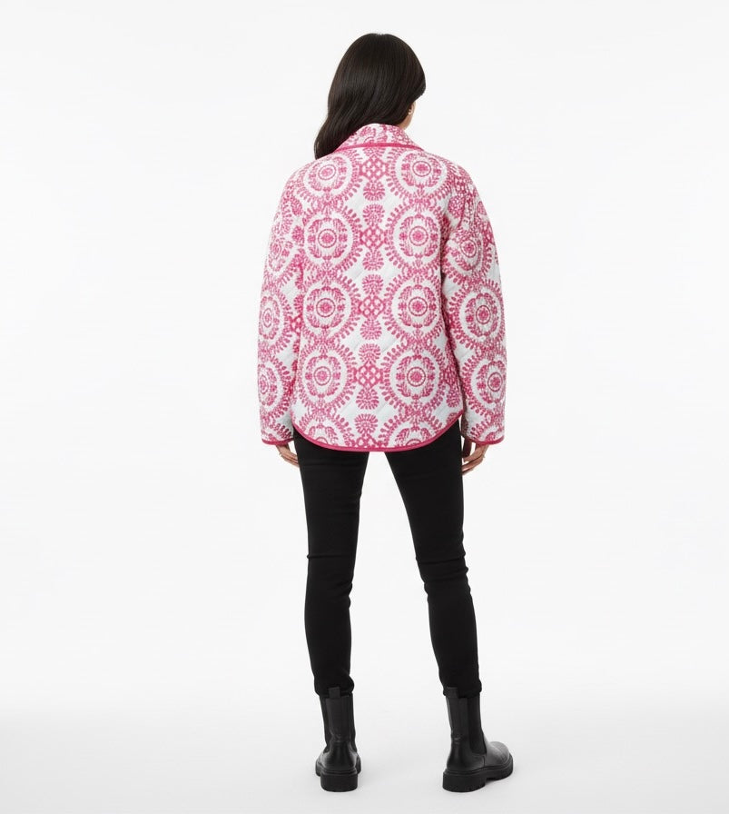 VESTE STRUCTURÉE À MOTIFS BRODÉS