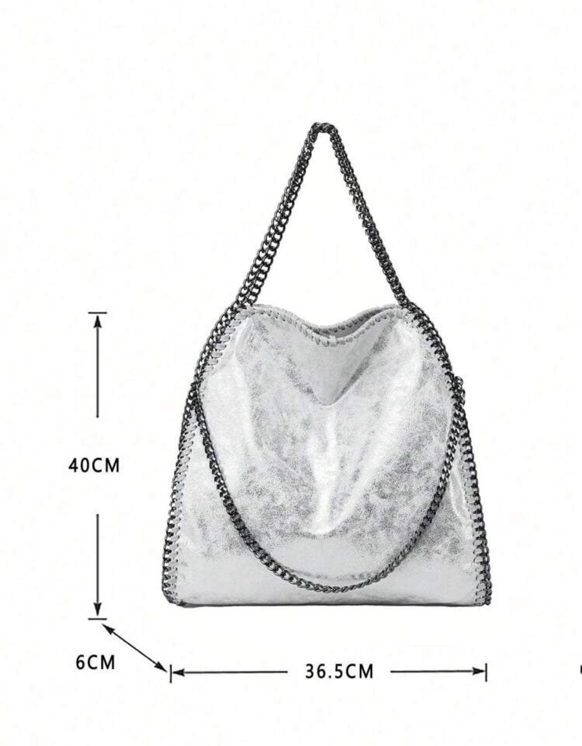 SAC À MAIN À BANDOULIÈRE MÉTALLIQUE