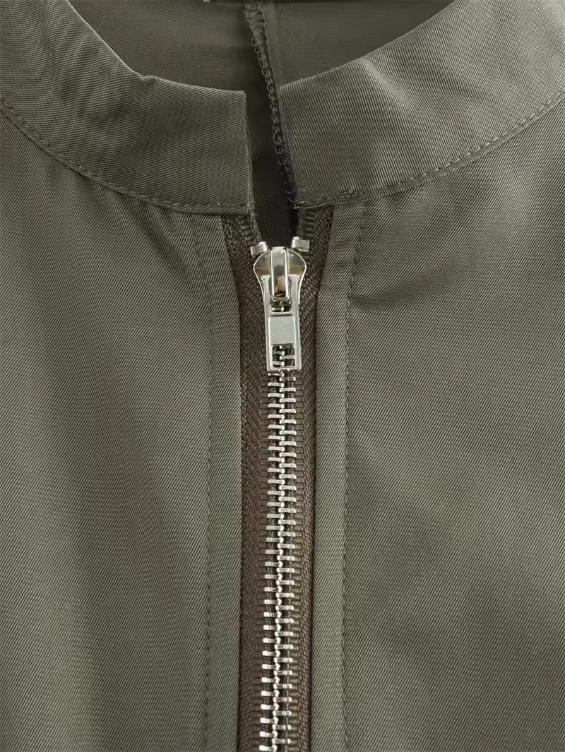 ROBE ZIPPÉE À TAILLE ÉLASTIQUÉE