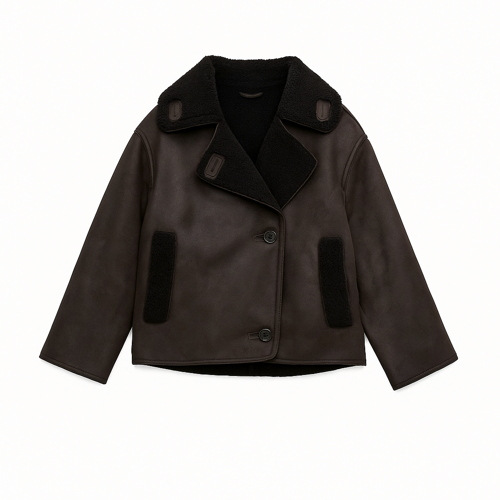 VESTE VINTAGE EN CUIR PU