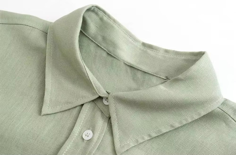 CHEMISE EFFET LIN