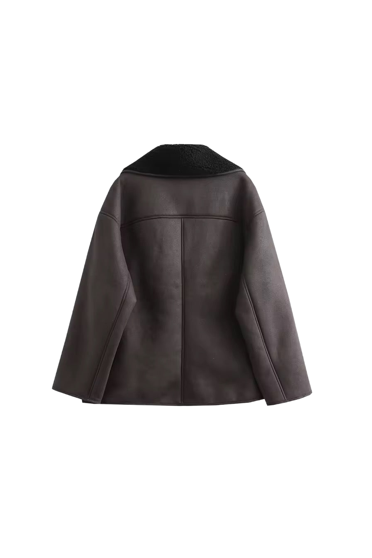 Giacca in pelle PU vintage • Donna