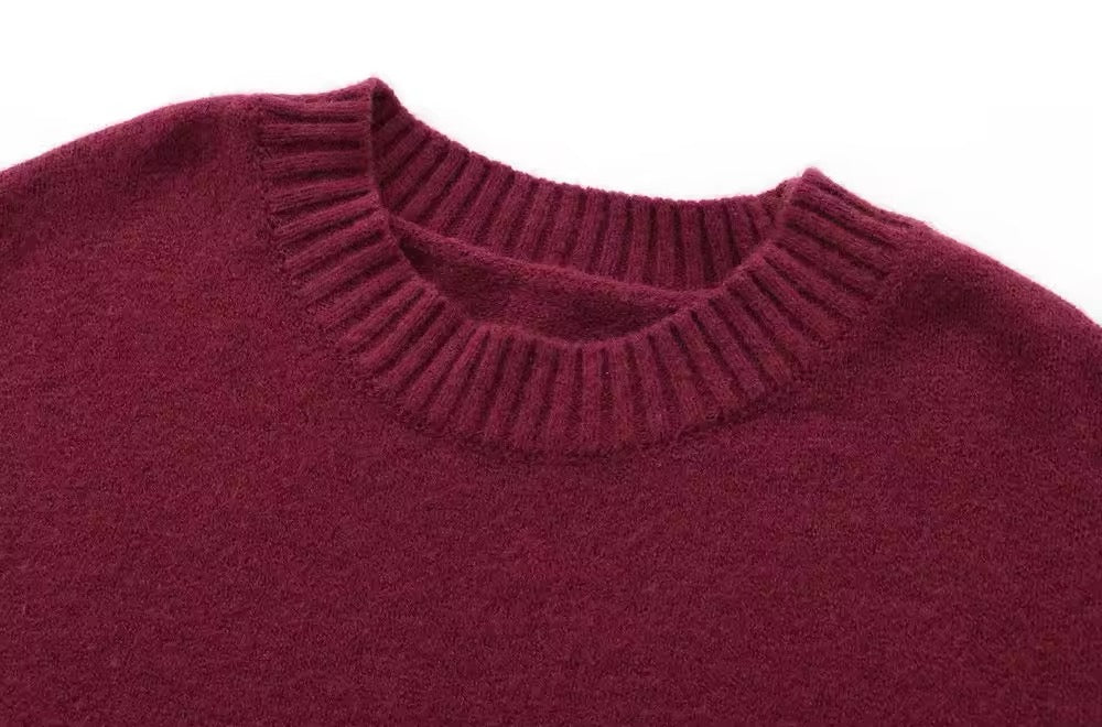 PULL COL ROND BASIQUE EN MAILLE FINE