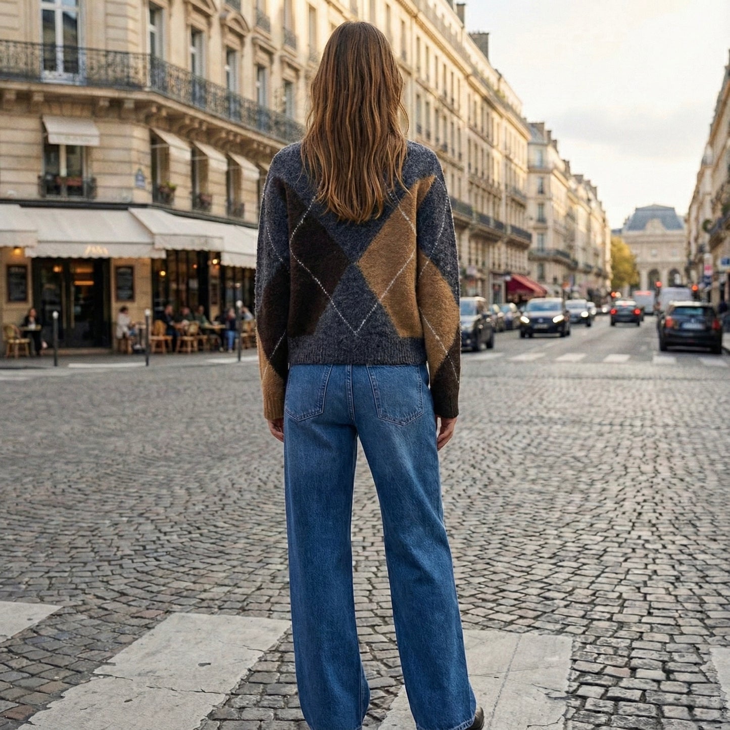 PULL MOTIF ARGYLE DÉSTRUCTURÉ