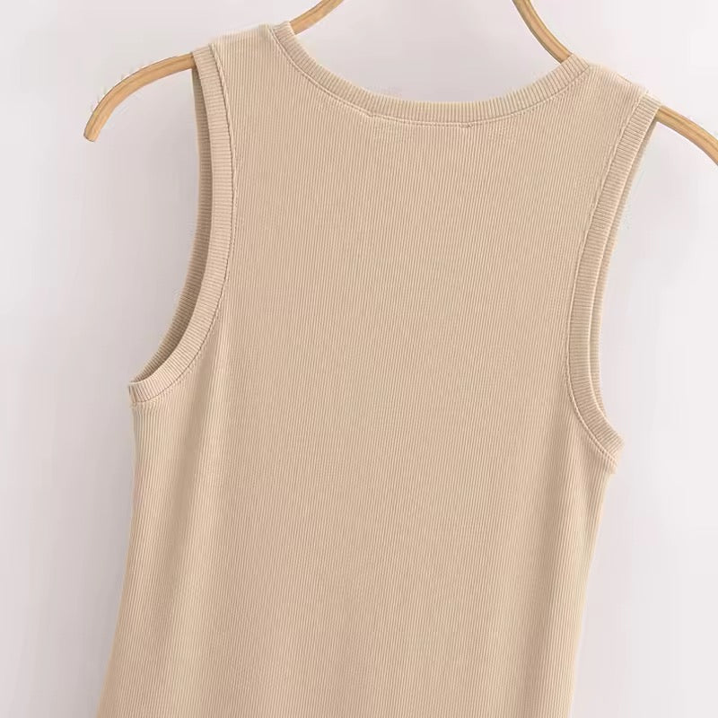 ROBE MI-LONGUE À TAILLE ÉLASTIQUÉE
