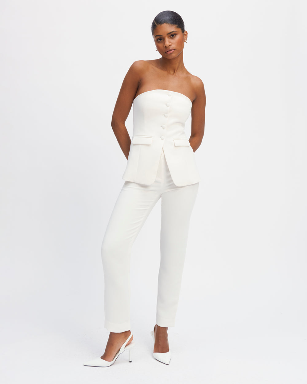 ENSEMBLE BUSTIER À BOUTONS