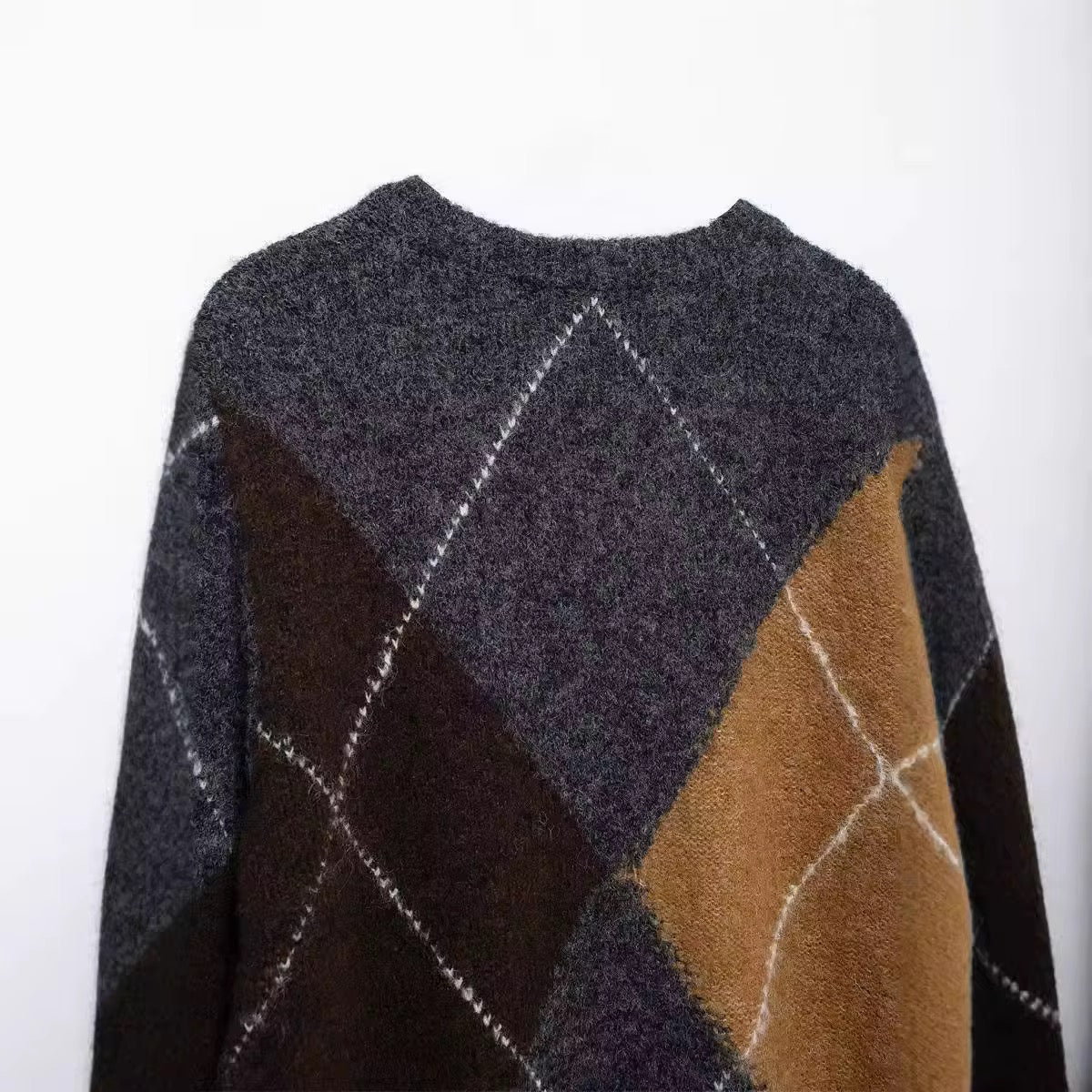 PULL MOTIF ARGYLE DÉSTRUCTURÉ