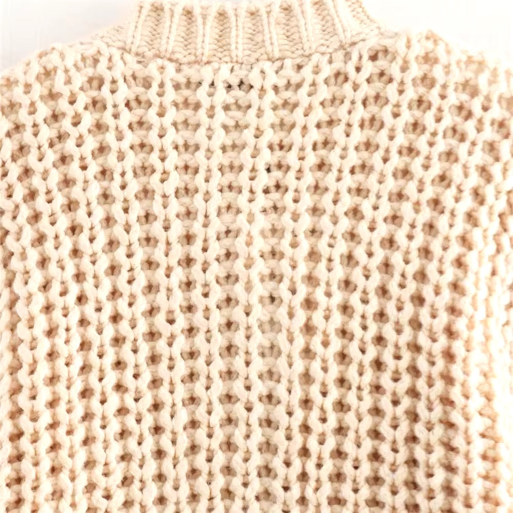 CARDIGAN EN MAILLE À BOUTONS DORÉS
