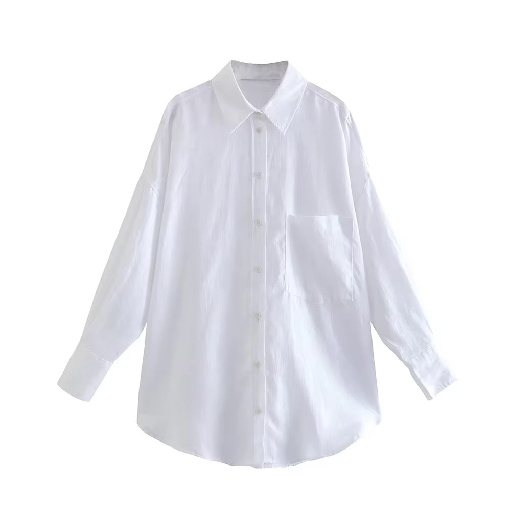 CAMICIA EFFETTO LINO