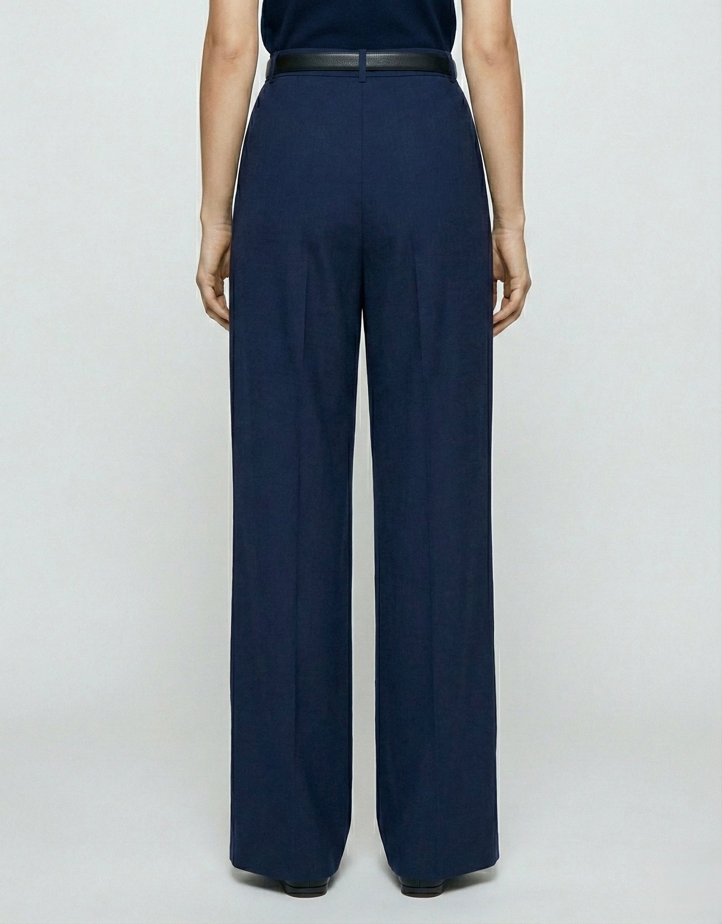 PANTALON TAILLE HAUTE À PINCES