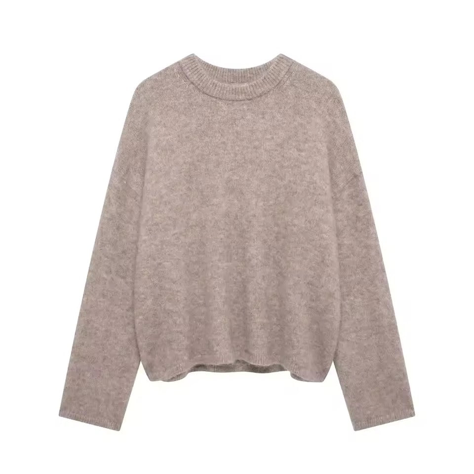 PULL FLUFFY À COL ROND