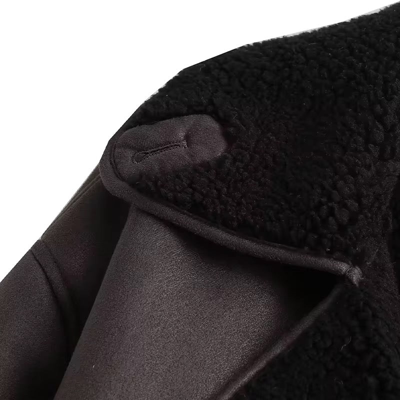 Giacca in pelle PU vintage • Donna