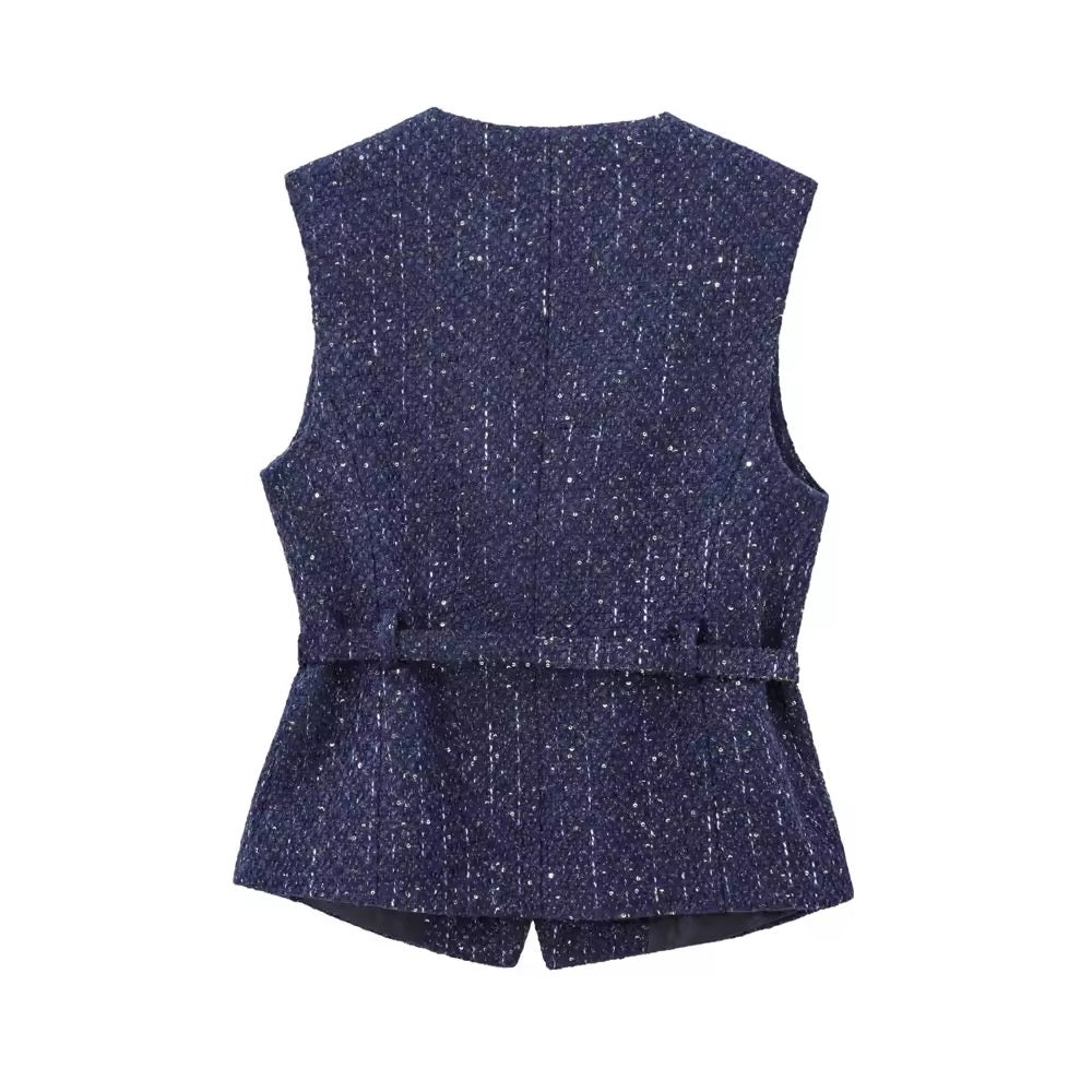 GILET SANS MANCHES EN DENIM