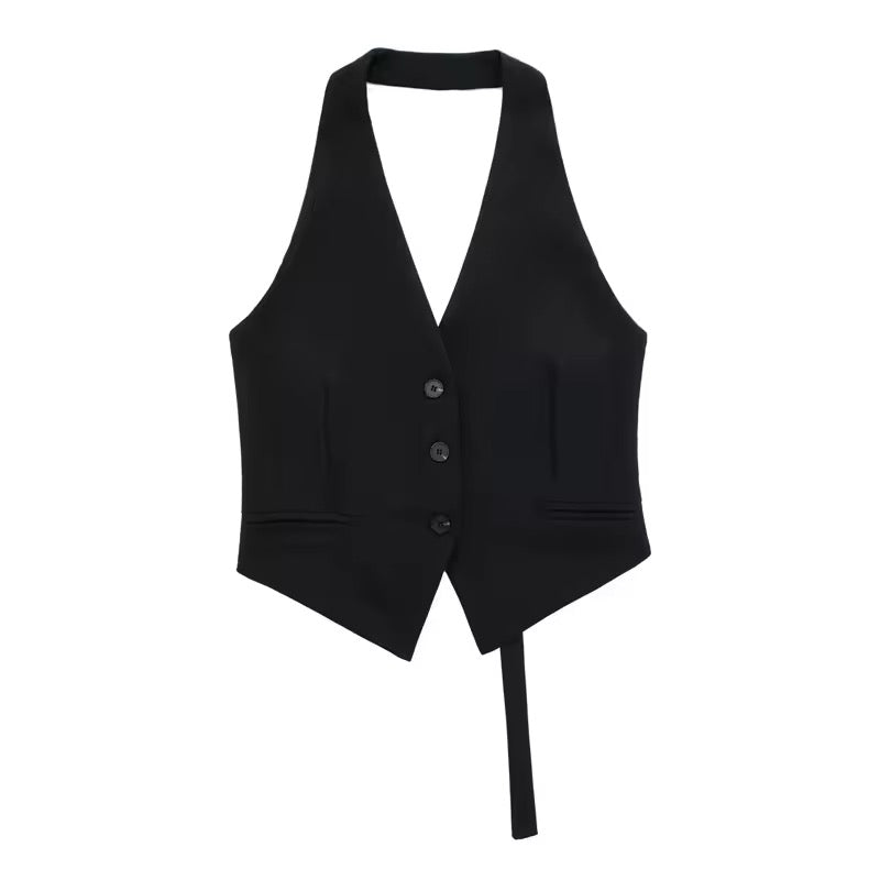 TOP GILET DOS NU
