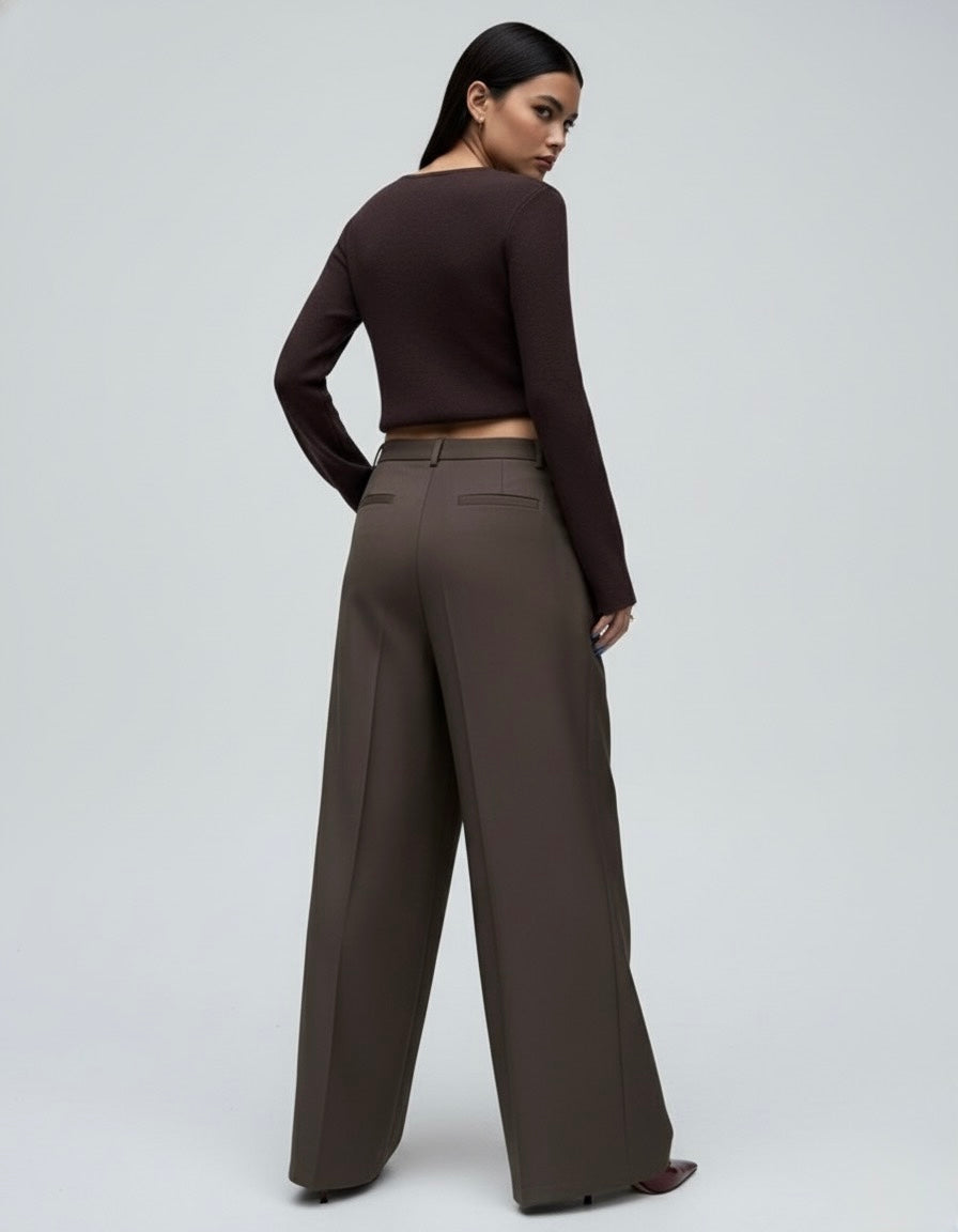 PANTALON ASYMÉTRIQUE À PAN CROISÉ