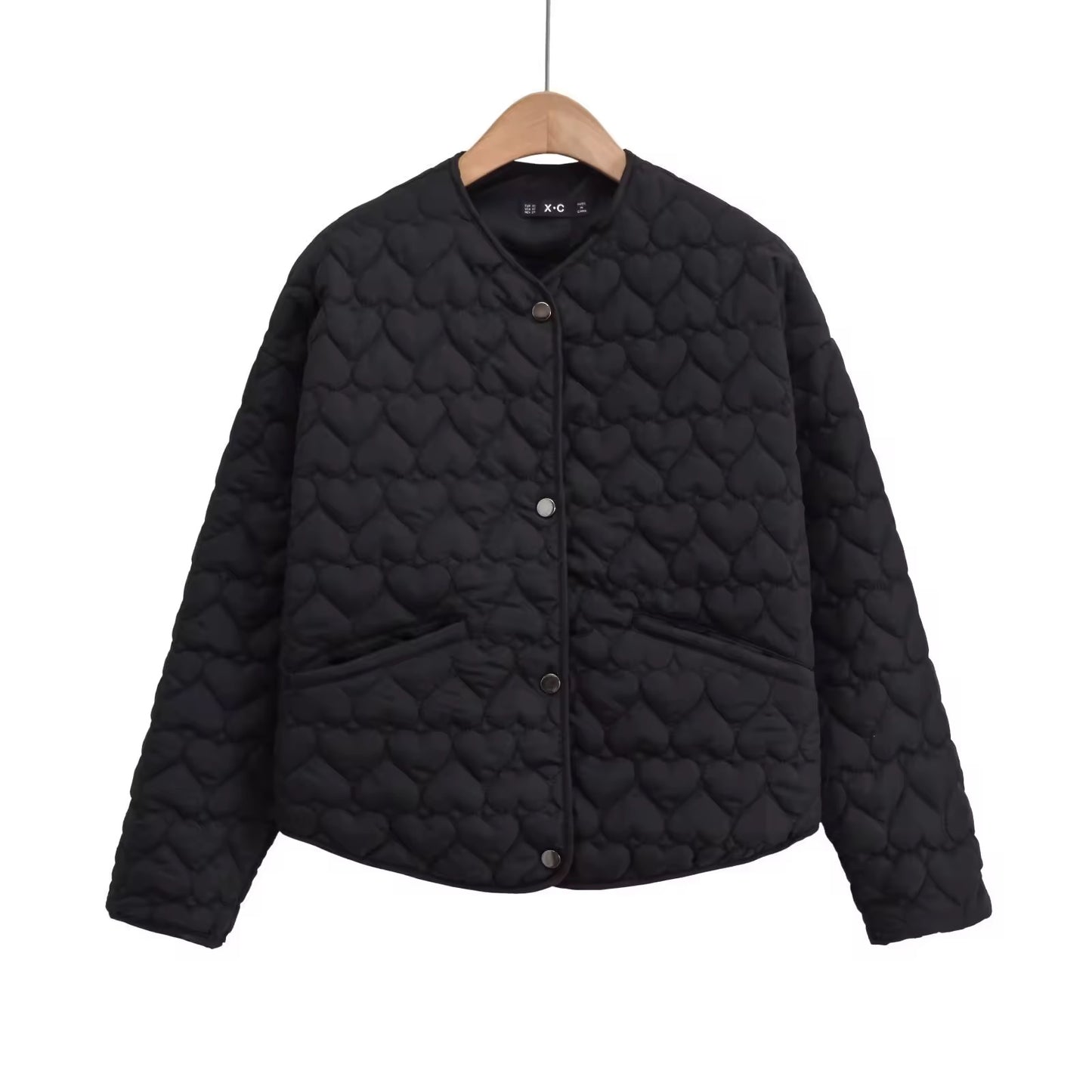 VESTE MATELASSÉE À BOUTONS PRESSION