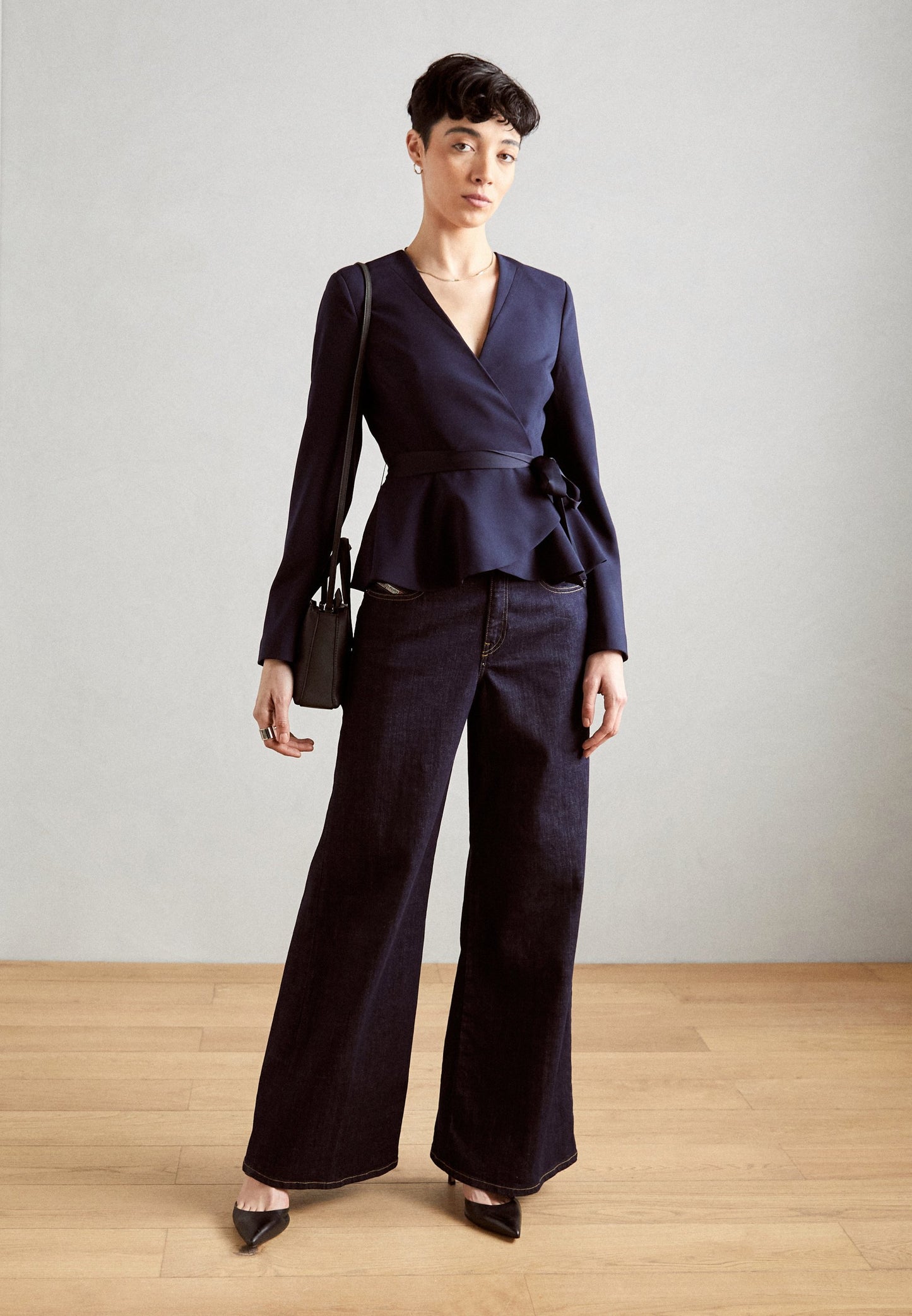 BLAZER CROISÉ À CEINTURE
