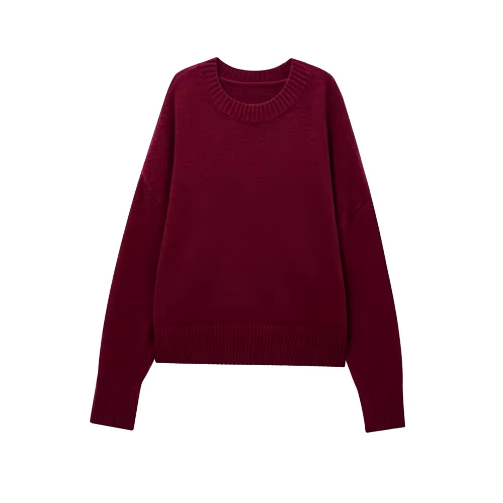 PULL COL ROND BASIQUE EN MAILLE FINE