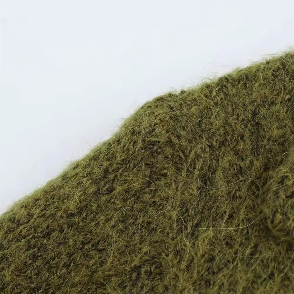 VESTE EN MAILLE ÉPAISSE À DOUBLE BOUTONNAGE