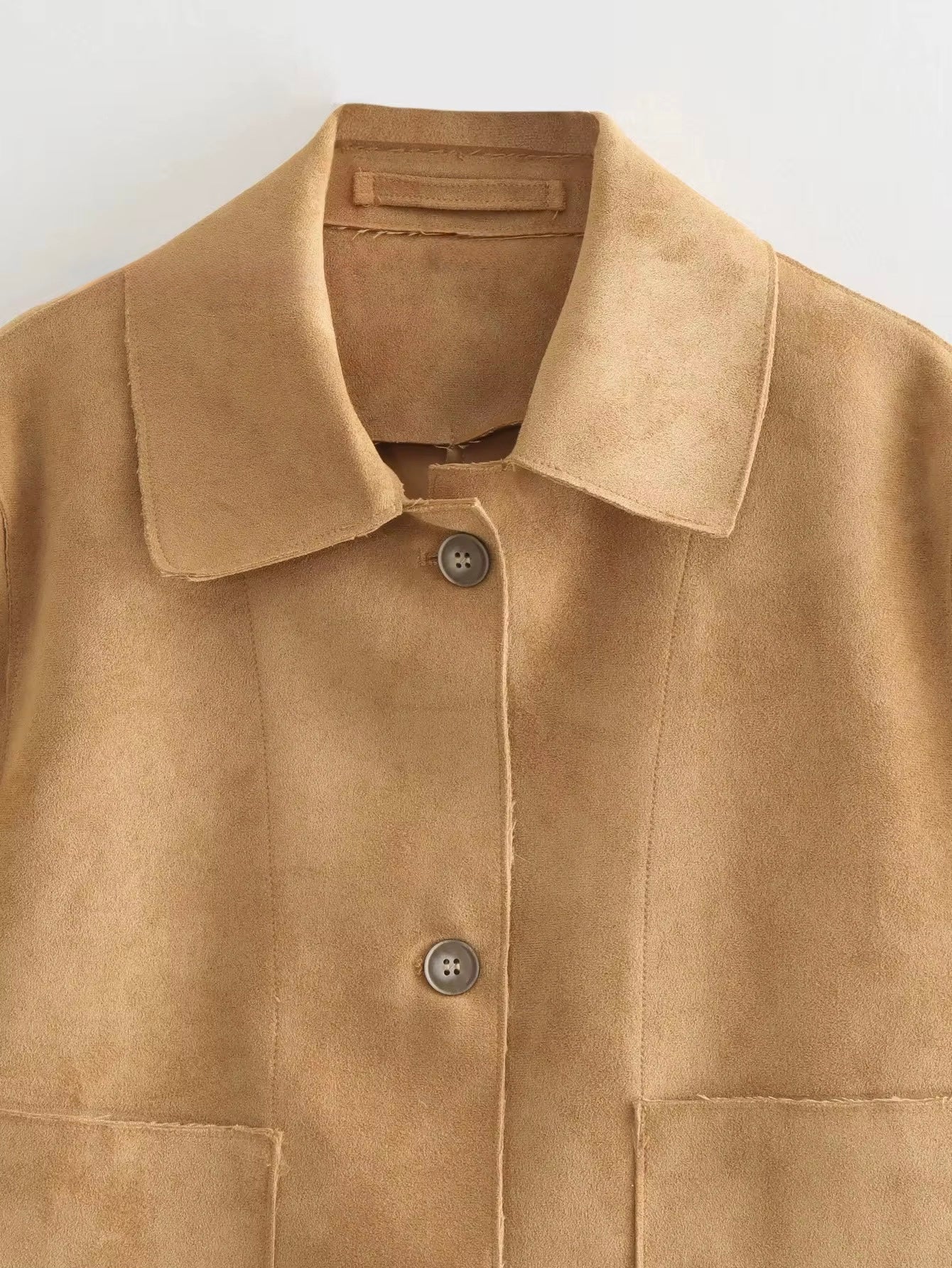 GIACCA IN PELLE SCAMOSCIATA PU