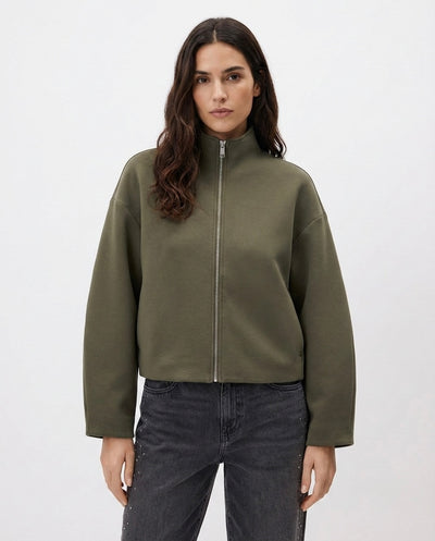 VESTE ZIPPÉE À COL MONTANT