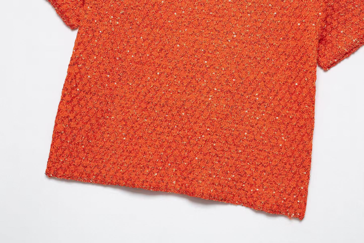 TOP EN MAILLE À SEQUINS