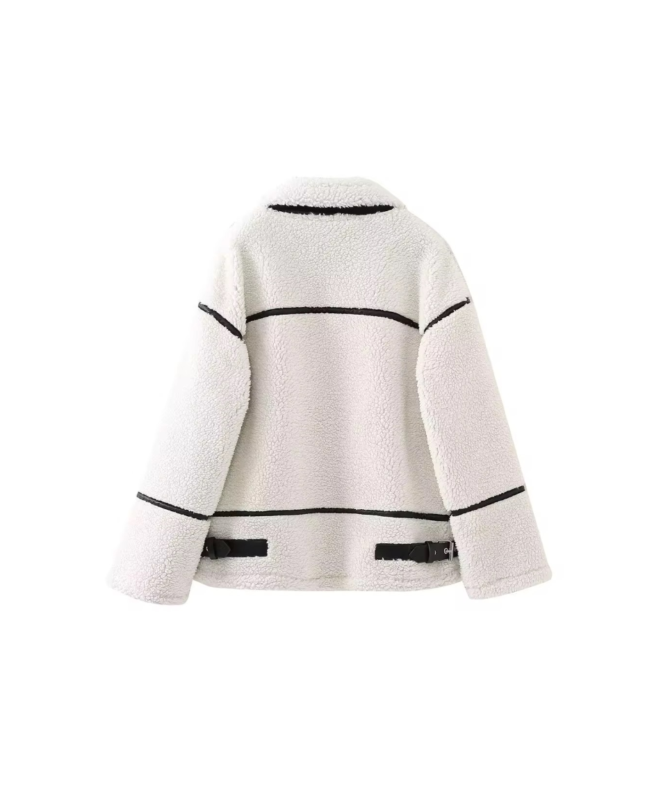 CAPPOTTO EFFETTO LANA GESSO