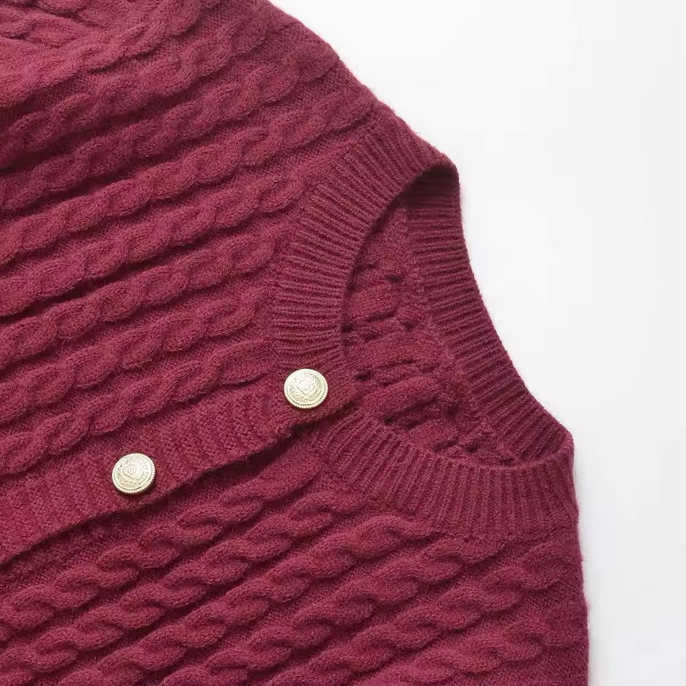 CARDIGAN EN MAILLE TORSADÉE