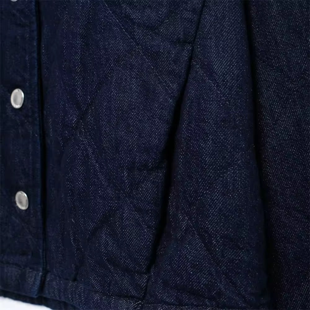 GIACCA CORTA IN DENIM TRAPUNTATA