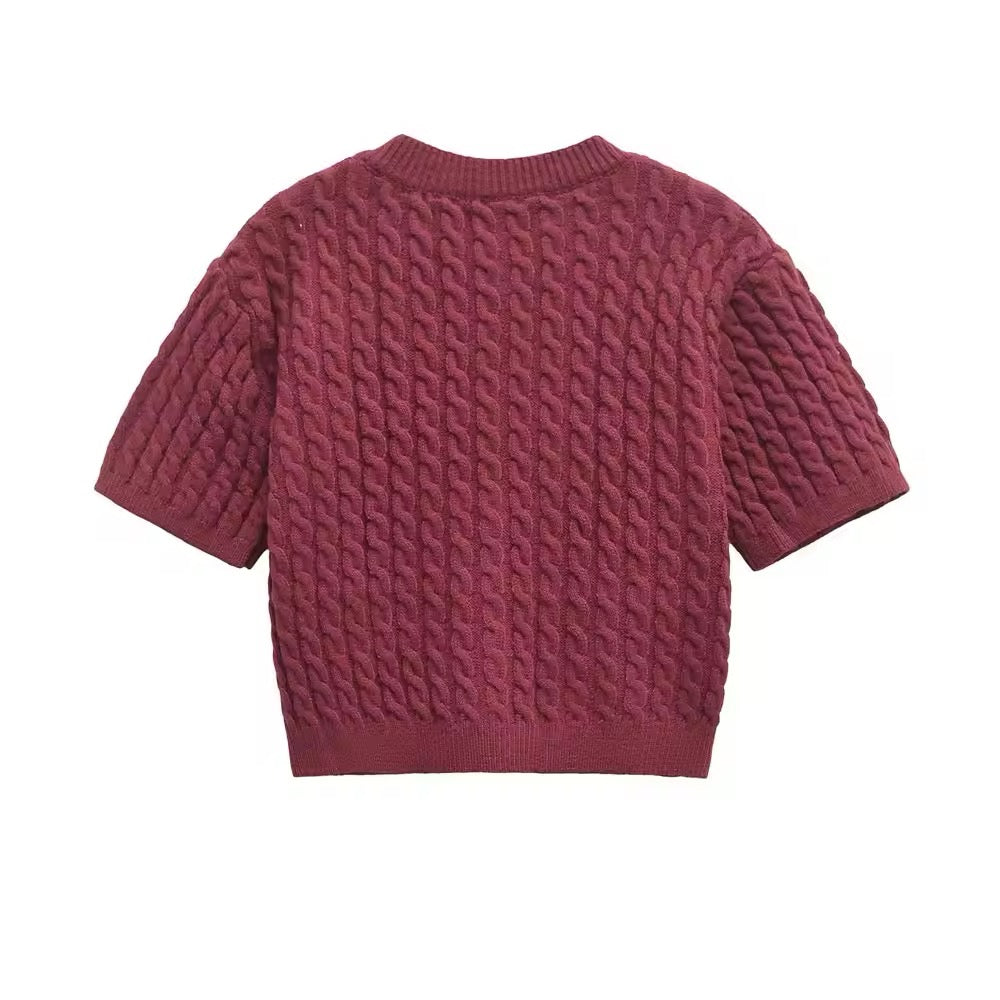 CARDIGAN EN MAILLE TORSADÉE