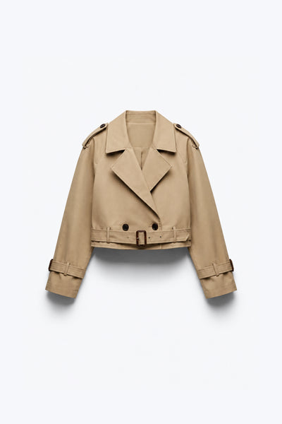 TRENCH-COAT COURT CROISÉ