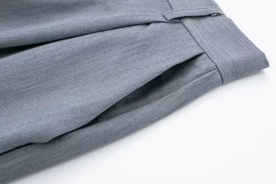 PANTALON TAILLE HAUTE COUPE LARGE